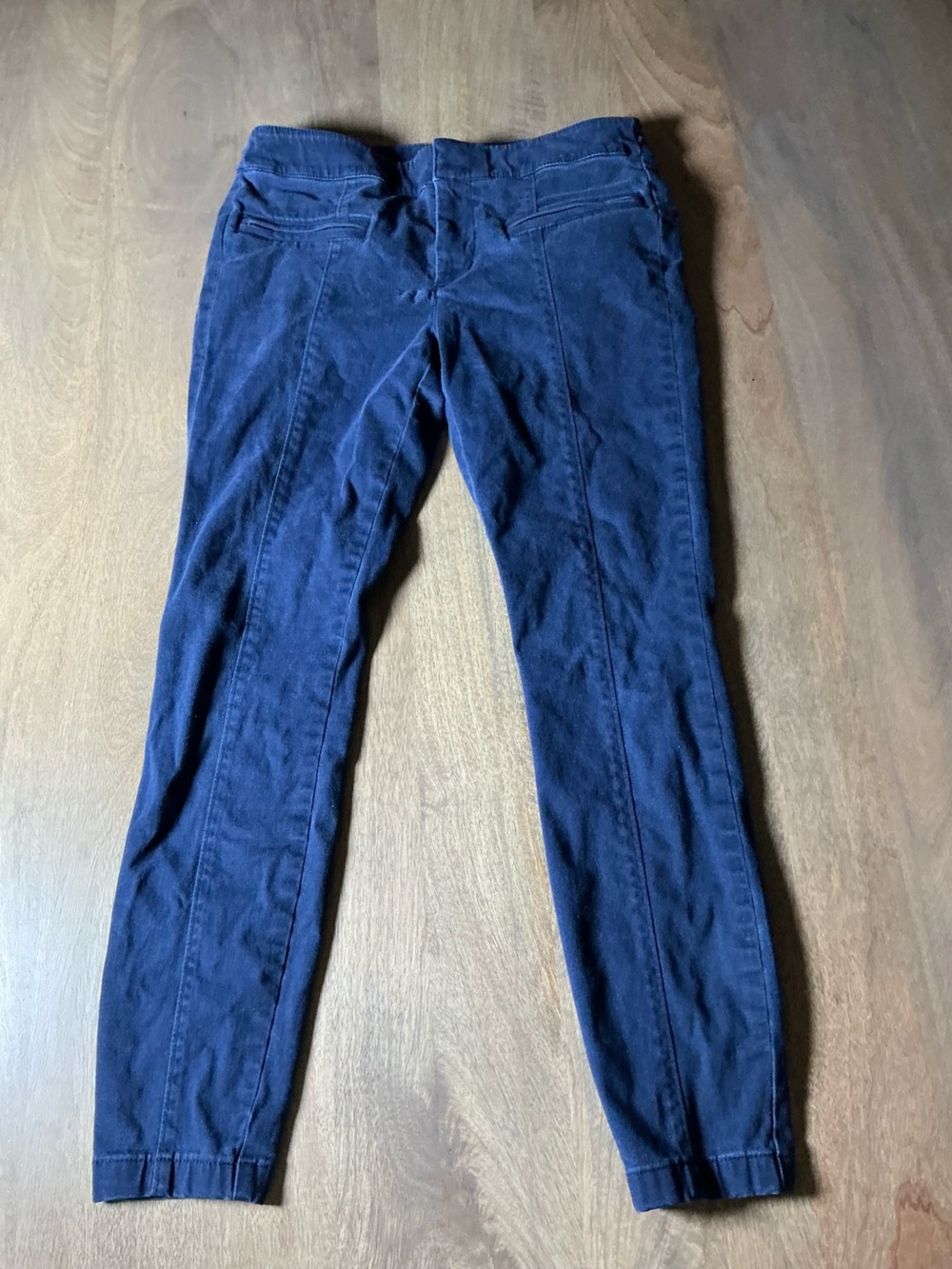Loft petite modern skinny ankle pants blue